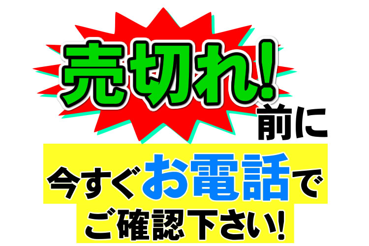 衝撃価格はお問合せ下さい