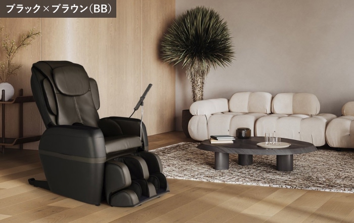 ブラック×ブラウンとベージュ×ブラウンの2色のカラーリングから選べます。