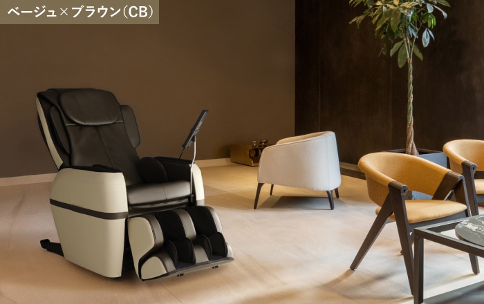 ブラック×ブラウンとベージュ×ブラウンの2色のカラーリングから選べます。